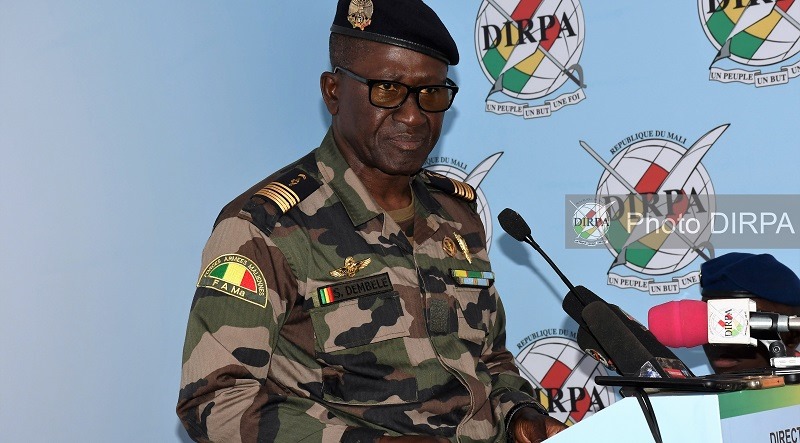 LE COLONEL MAJOR, SOULEYMANE DEMBELE, DIRECTEUR DE LA DIRPA À PROPOS DE LA SITUATION À TINZAOUATENE