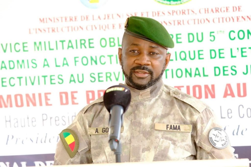 LE COLONEL ASSIMI GOÏTA À PROPOS DE LA SORTIE DE LA 5eme COHORTE DU SNJ :